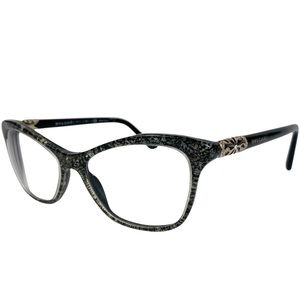 Bvlgari Women's Glitter Eyeglasses  4093-B 5326 53-16 140 Made in Italy